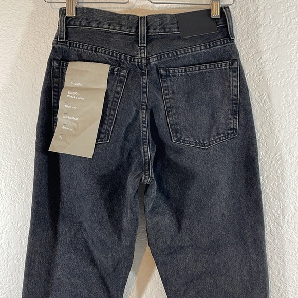 EVERLANE The ’90s Cheeky Denim Jean ORGANIC Cotton Size 24 Ankle NEW - Picture 7 of 16